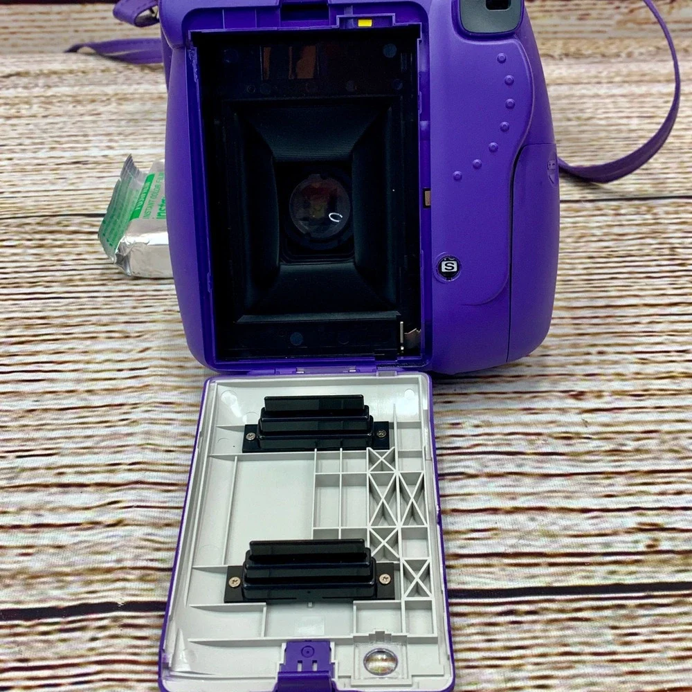 Fujifilm Instax‎ Mini 8 Purple Instant Camera Bundle with Case & Film Pack